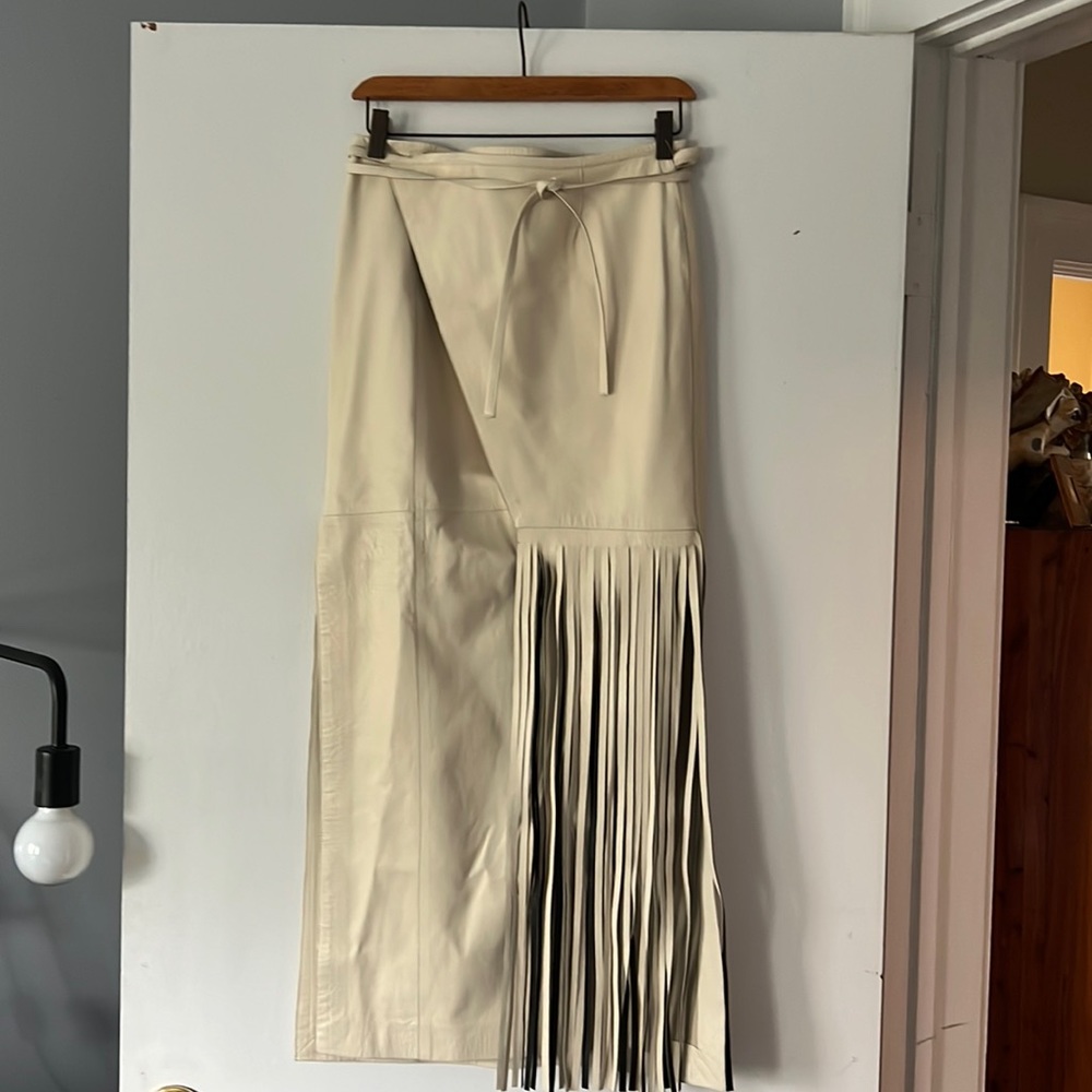 Gianfranco Ferre leather skirt
